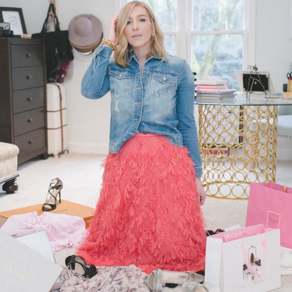 Anthropologie Tulle Maxi Skirt